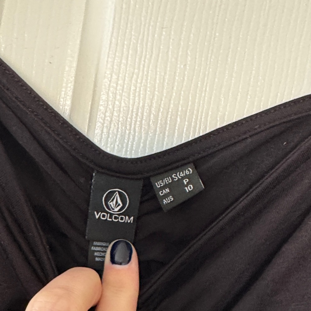 Volcom Black Ruched Dress - Picture 4 of 5